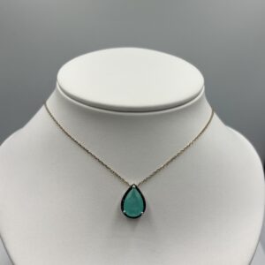 Collier Argent 925 & Malachite – Reflets Minéraux