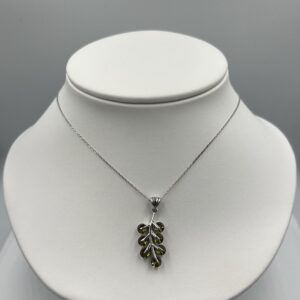 Collier Argent 925 & Malachite - Reflets Verts