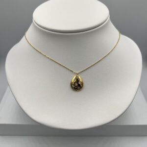 Collier Gold Filled & Pendentif Grosse Goutte en Zirconium - Éclat Précieux