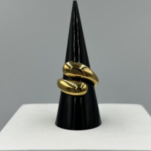 Bague Dorée Acier Inoxydable – Aurum Flux