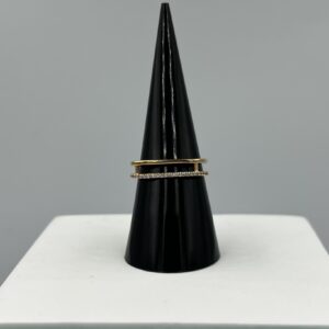 Bague Argent Doré & Zircons – Veyra