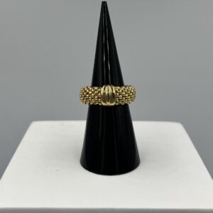 Bague Argent Doré – L’Alliance Texturée