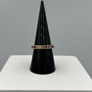 Bague Argent Doré & Oxydes Multicolores – Confettis