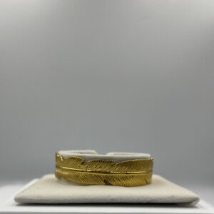 Bracelet Manchette Dorée Acier Inoxydable – LUMEA