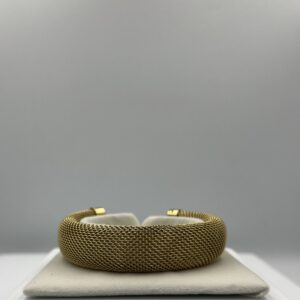 Bracelet Manchette Dorée Acier Inoxydable – ENTRELACS
