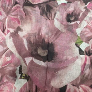 Châle en soie – Pétales de Rose