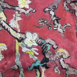 Châle en soie – Floraison Rose Ancien